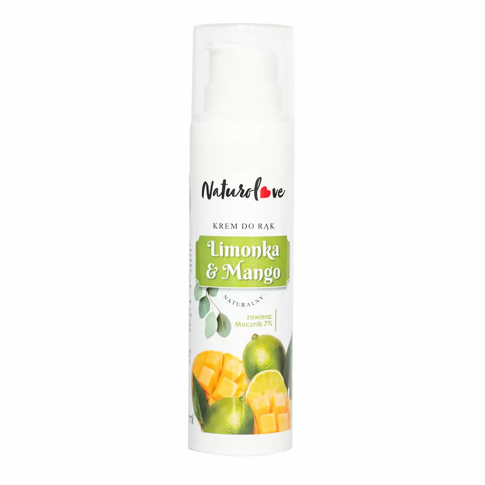 Krem do rąk z Mocznikiem 7% Limonka i Mango | Naturolove