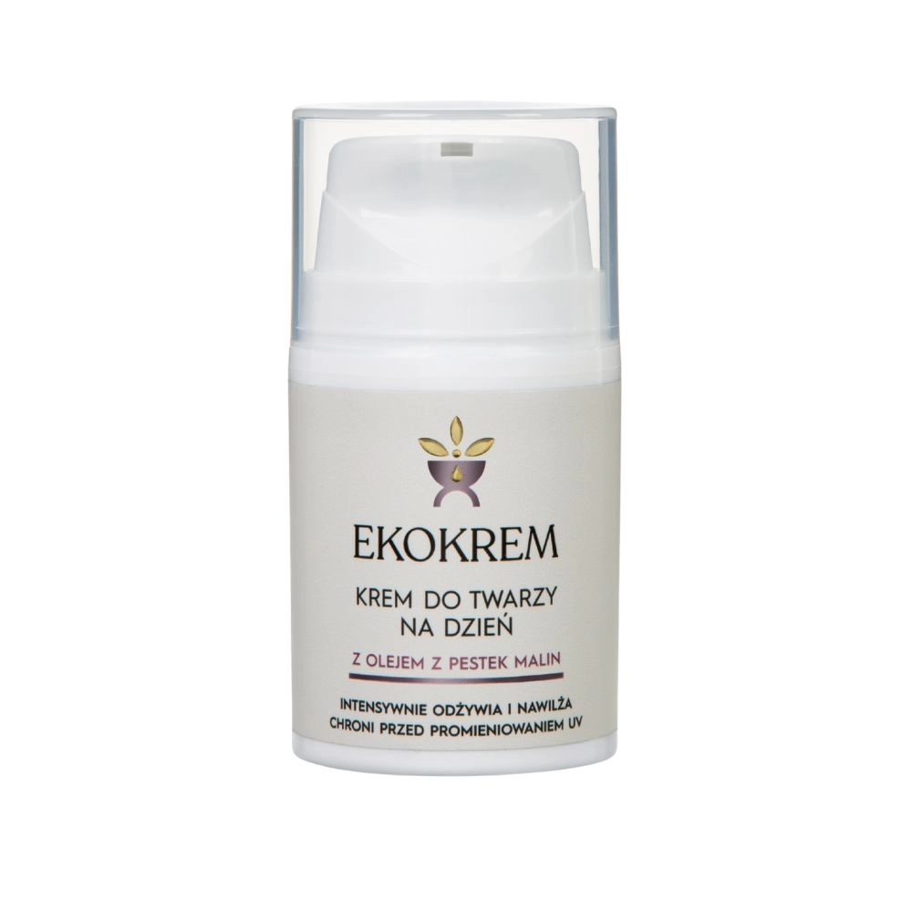 Krem do twarzy na dzień z olejem z pestek malin | EkoKrem