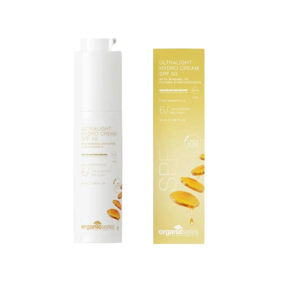 Krem do twarzy ultralekki z SPF50 | Organic Series