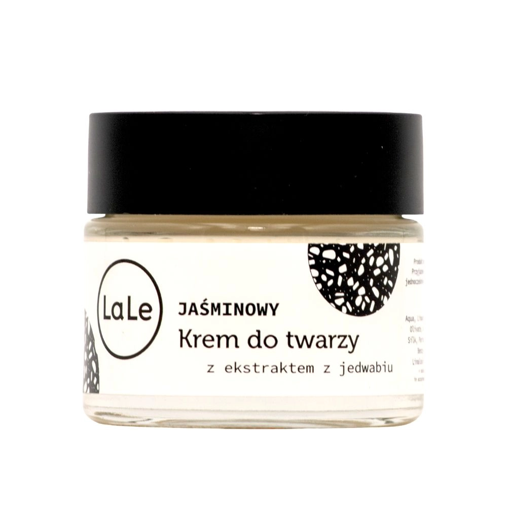 Krem jaśminowy do twarzy z ekstraktem z jedwabiu | La-Le