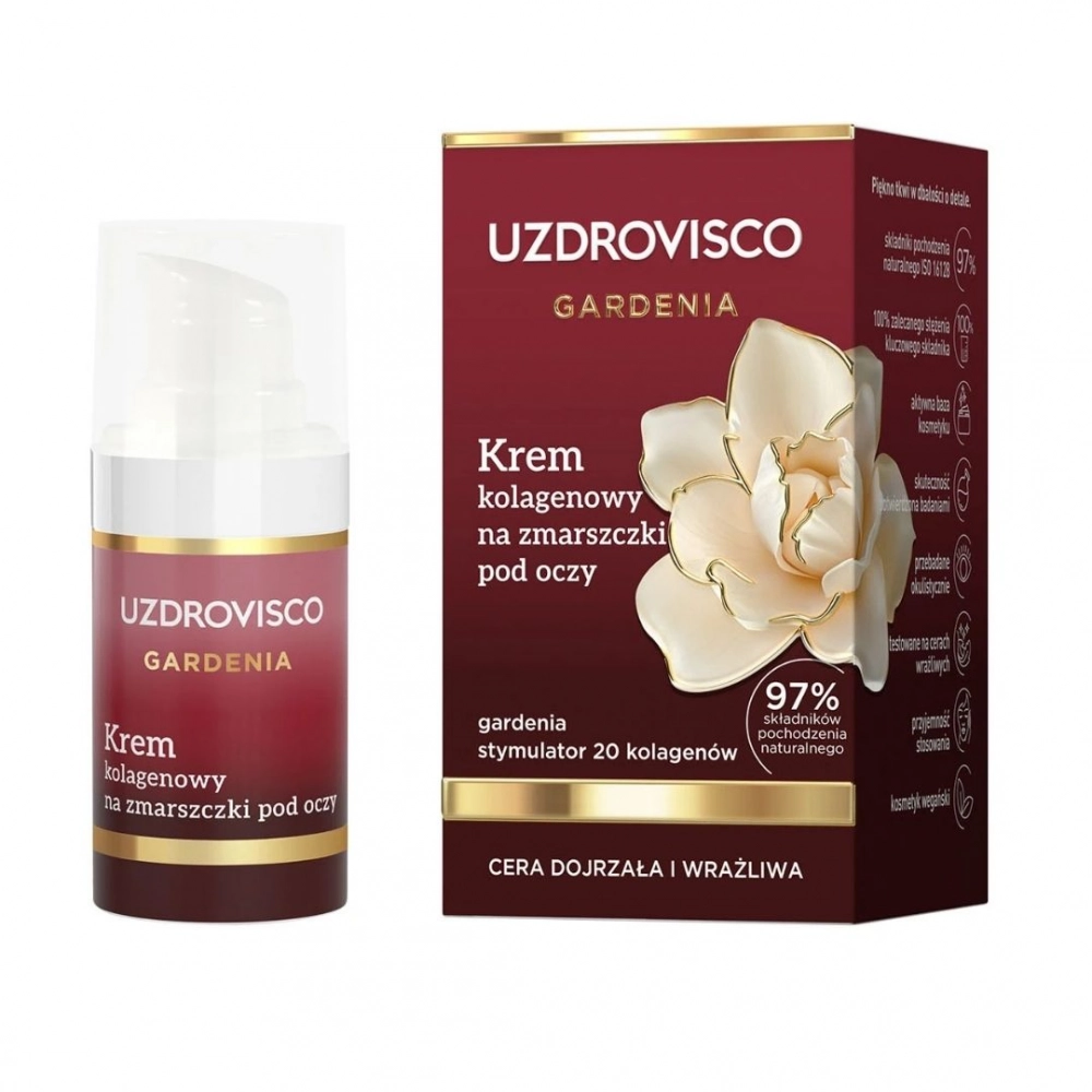 Krem kolagenowy na zmarszczki pod oczy Gardenia | Uzdrovisco