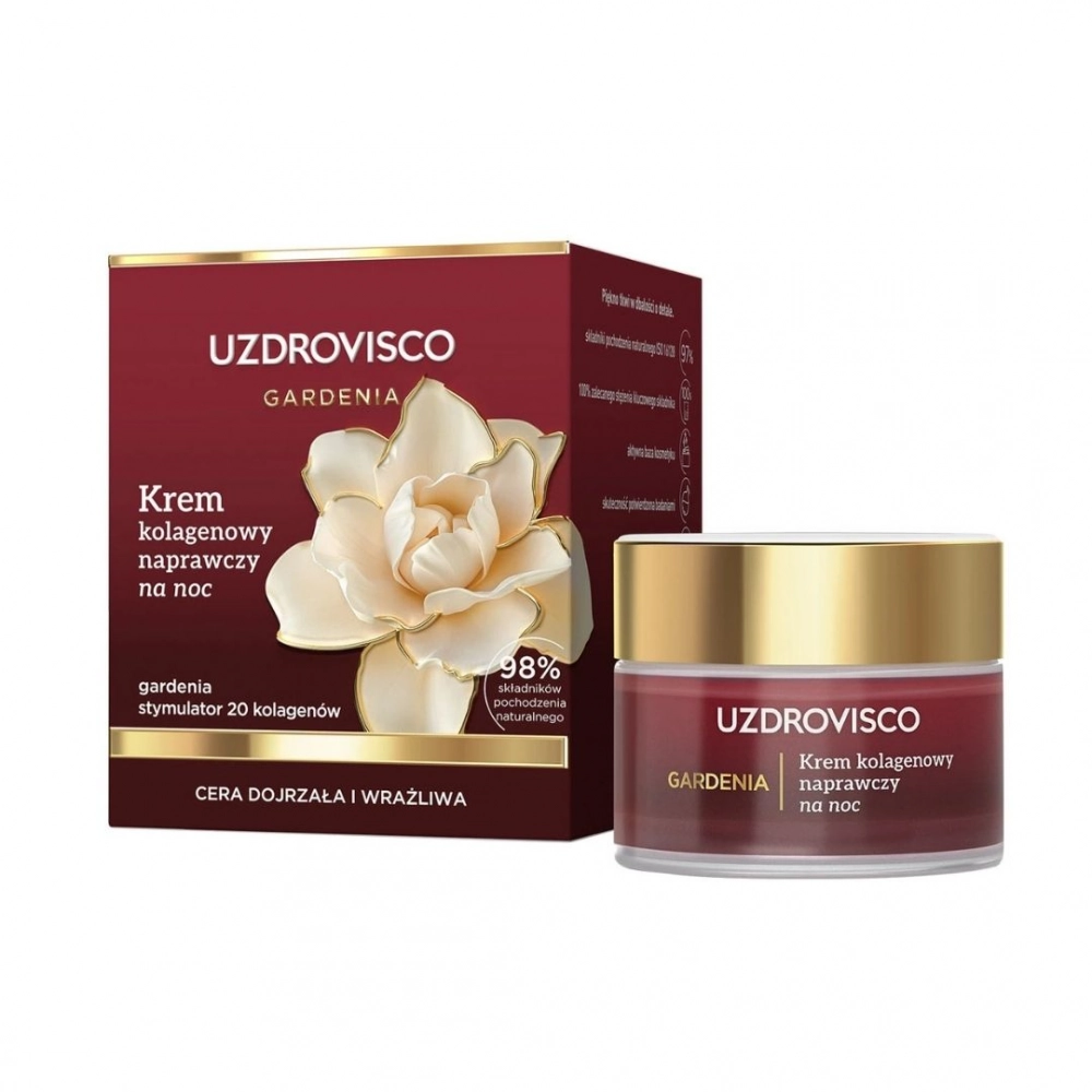 Krem kolagenowy naprawczy na noc Gardenia | Uzdrovisco