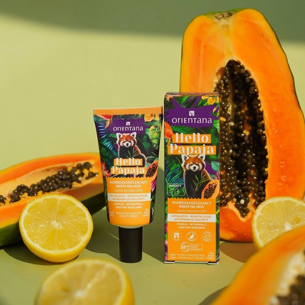 Krem mikrozłuszczający z witaminą C Hello Papaja | Orientana