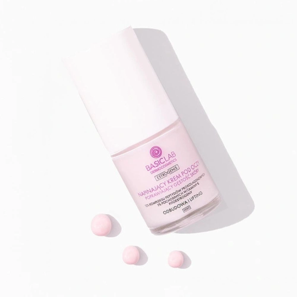 Krem napinający pod oczy poprawiający gęstość skóry na dzień Odbudowa i Lifting | BasicLab