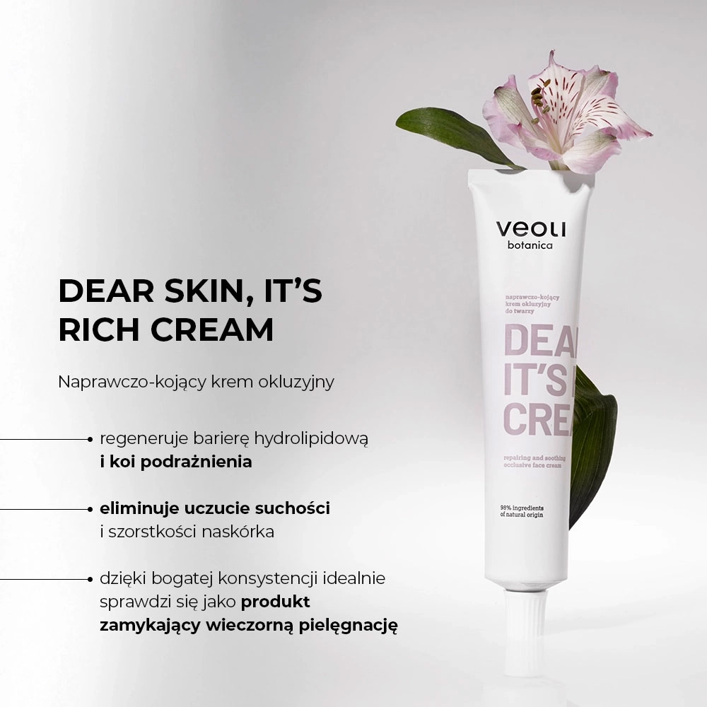 Krem naprawczo - kojący Dear Skin It's Rich Cream | Veoli Botanica