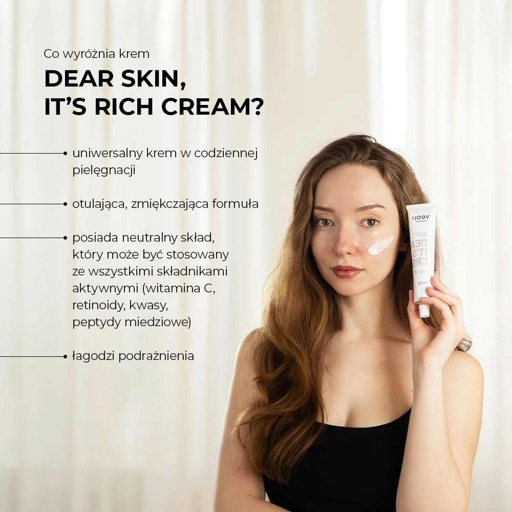 Krem naprawczo - kojący Dear Skin It's Rich Cream | Veoli Botanica