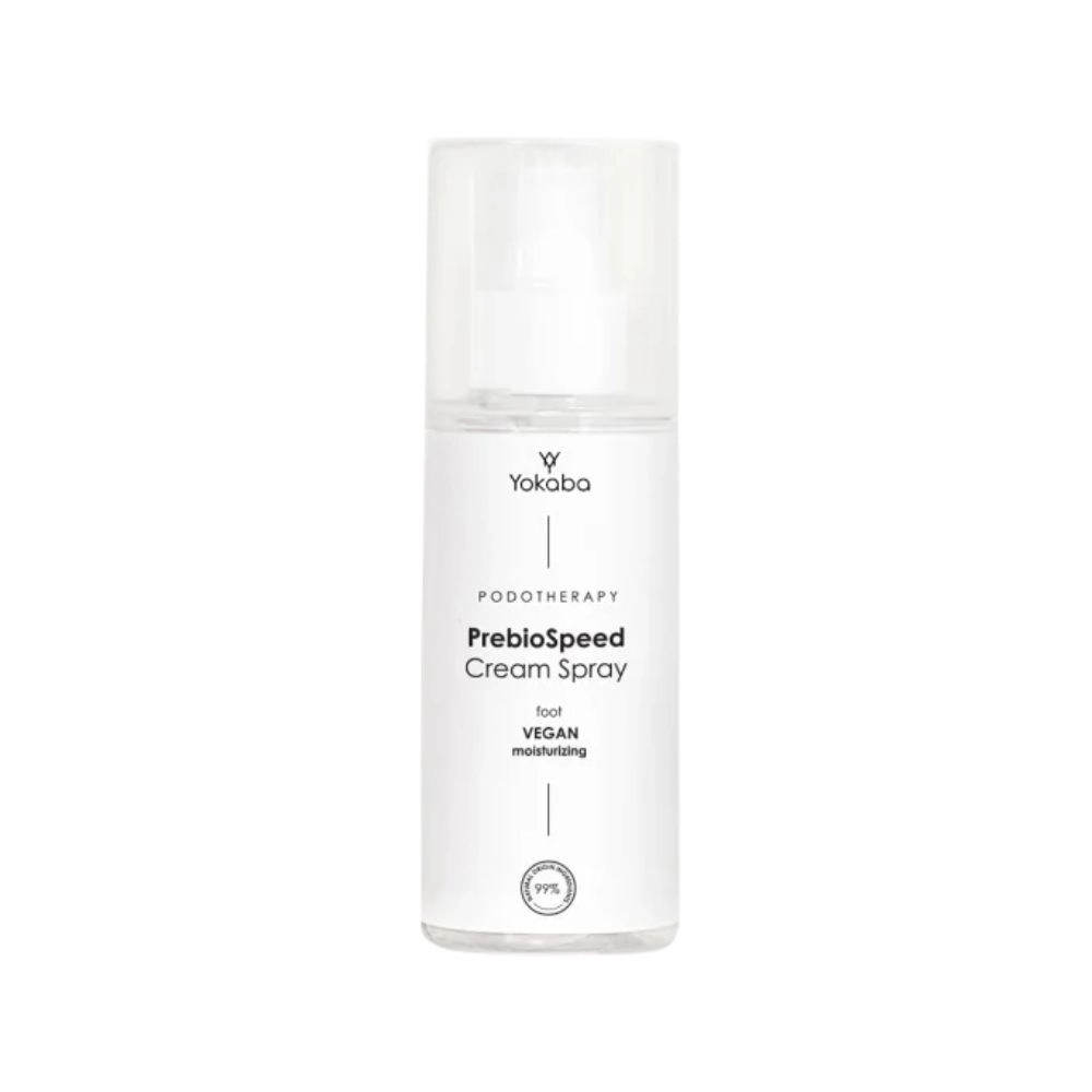 Krem nawilżający do stóp w sprayu PrebioSpeed Spray | Yokaba