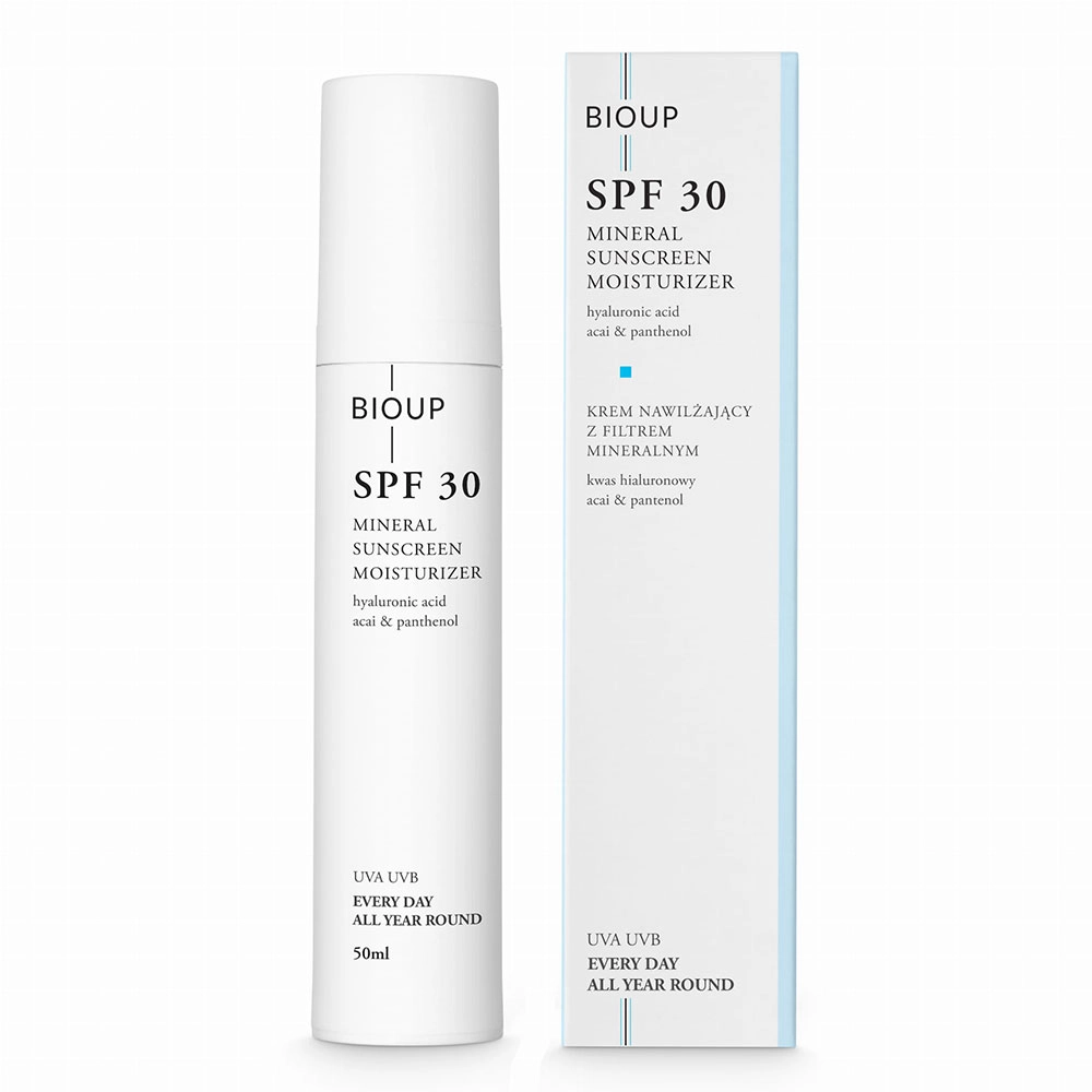 Krem nawilżający z filtrem mineralnym SPF30 | BIOUP