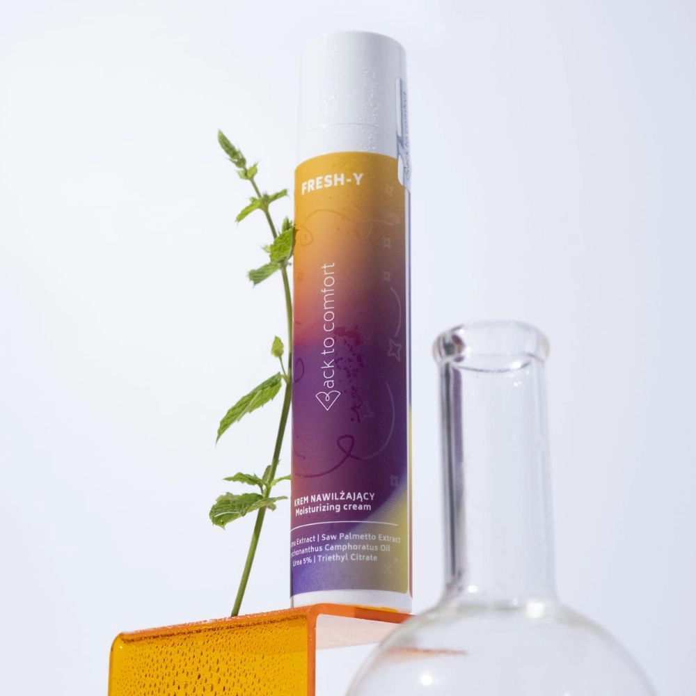 Krem nawilżający z kurkumą i palmą sabałową FRESH-Y | Back to comfort