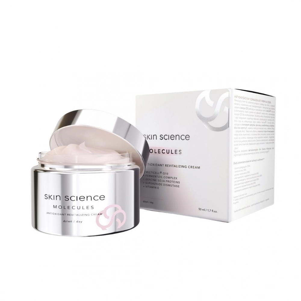 Krem odmładzający antyoksydacyjny na dzień Molecules | Skin Science