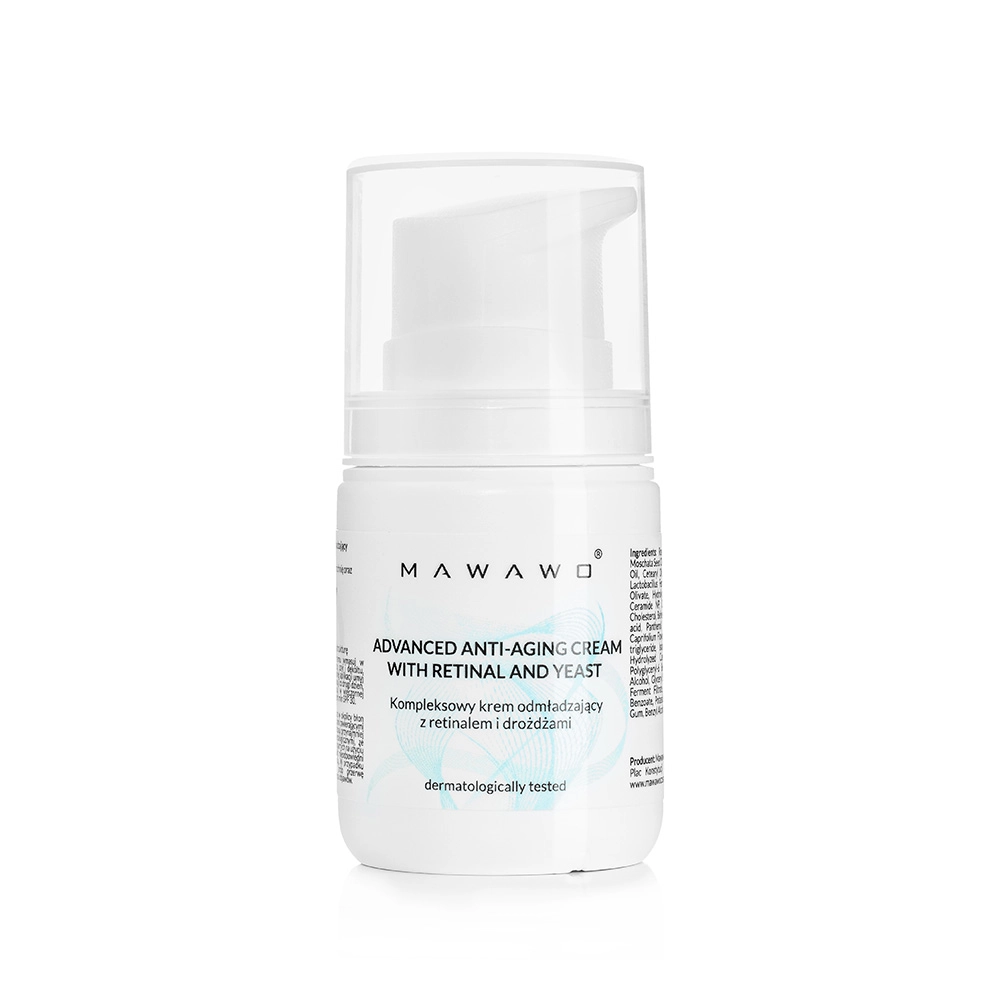 Krem odmładzający z retinalem i drożdżami | Mawawo