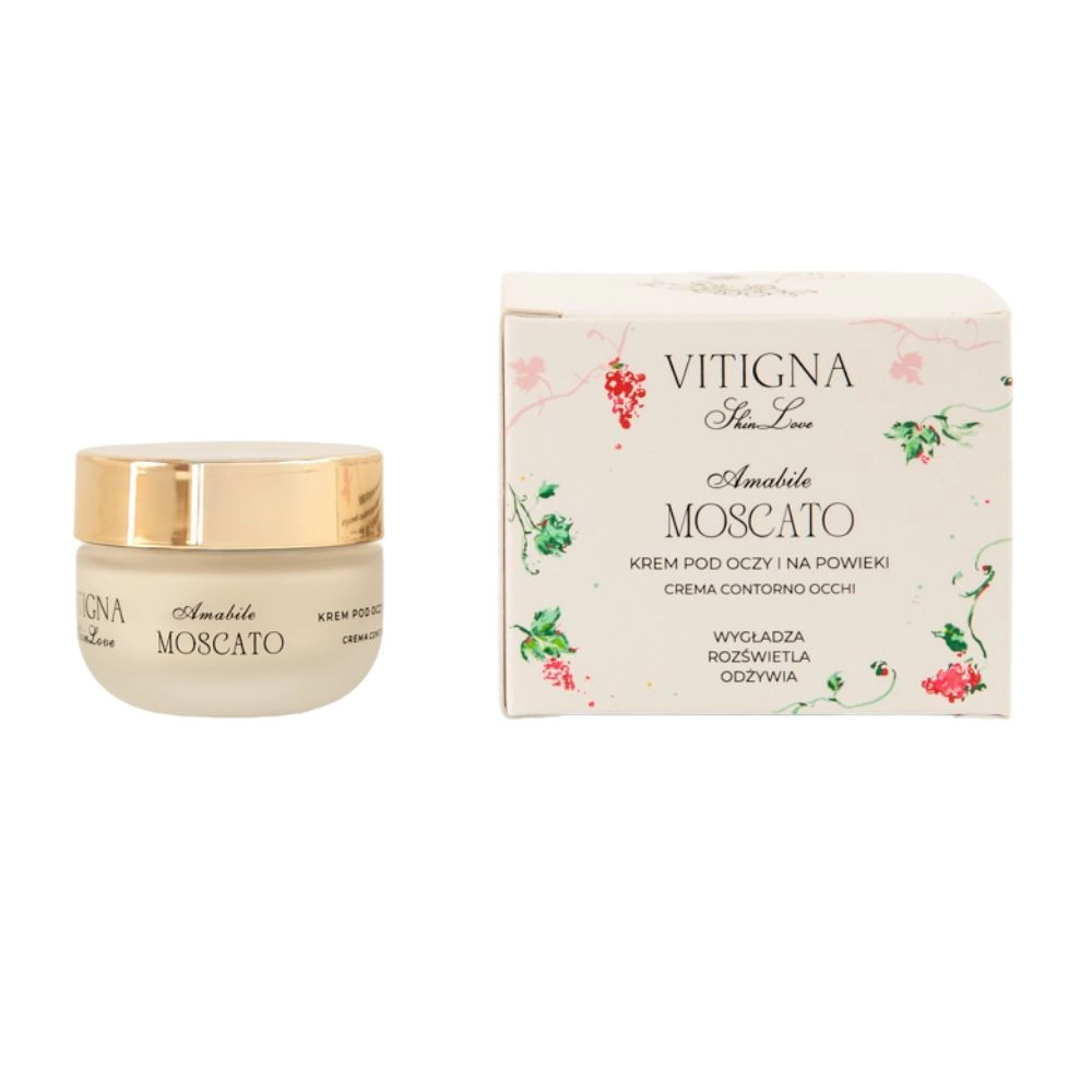 Krem pod oczy wygładzająco - rozświetlający Moscato | VITIGNA SkinLove
