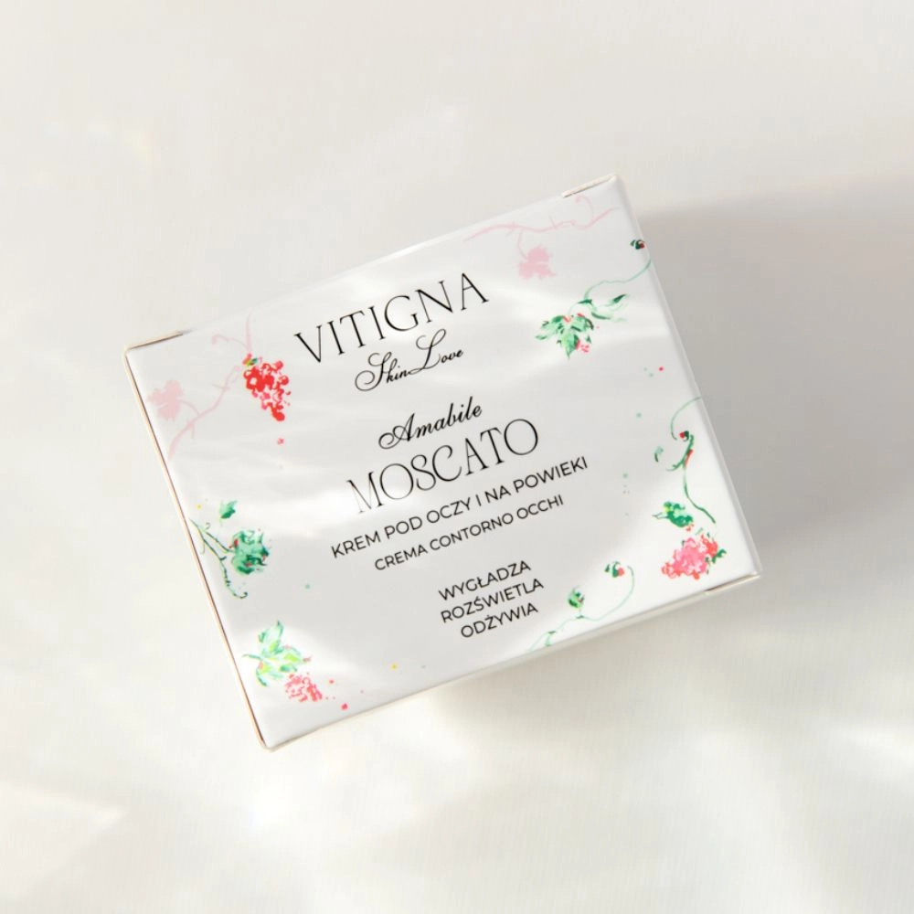 Krem pod oczy wygładzająco - rozświetlający Moscato | VITIGNA SkinLove