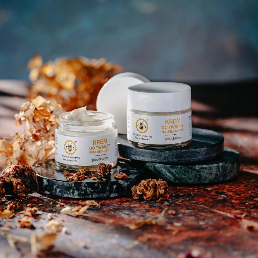 Krem propolisowy nawilżający na dzień | Miodowa Mydlarnia
