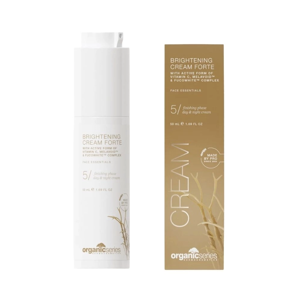 Krem rozjaśniający z Melavoid™,  witaminą C i niacynamidem BRIGHTENING CREAM FORTE | Organic Series