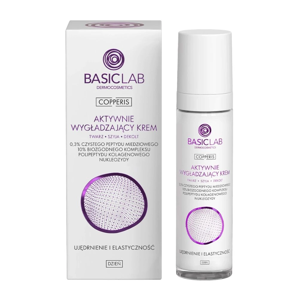 Krem wygładzający na dzień z peptydem miedziowym | BasicLab
