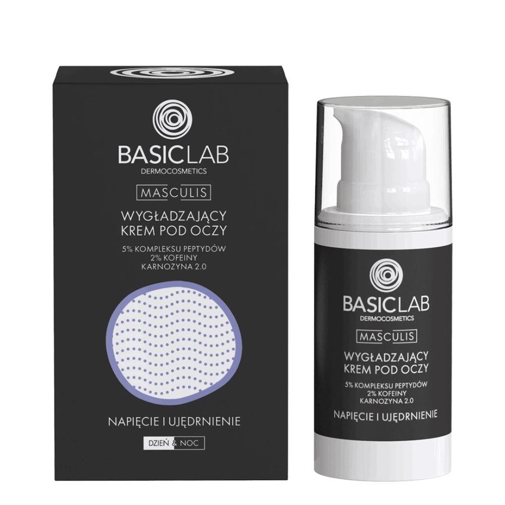 Krem wygładzający pod oczy Napięcie i Ujędrnienie Masculis | BasicLab