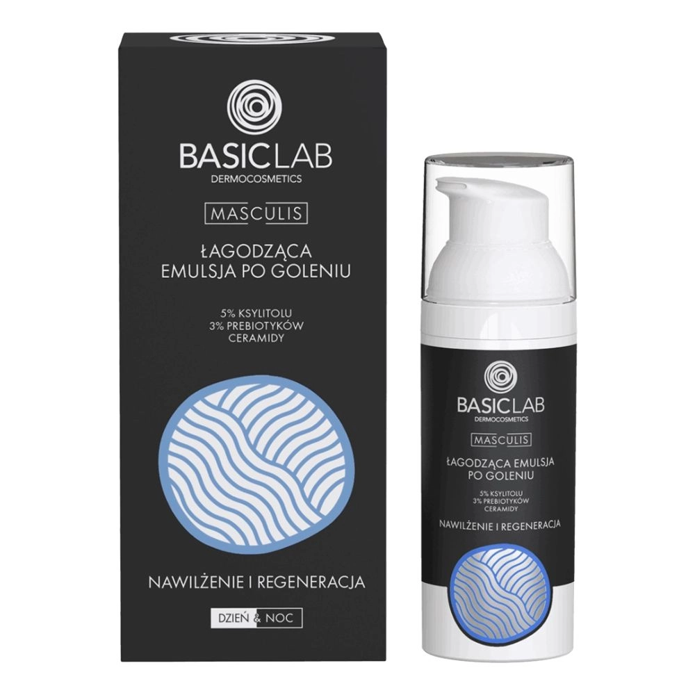 Łagodząca emulsja po goleniu Nawilżenie i Regeneracja Masculis | BasicLab