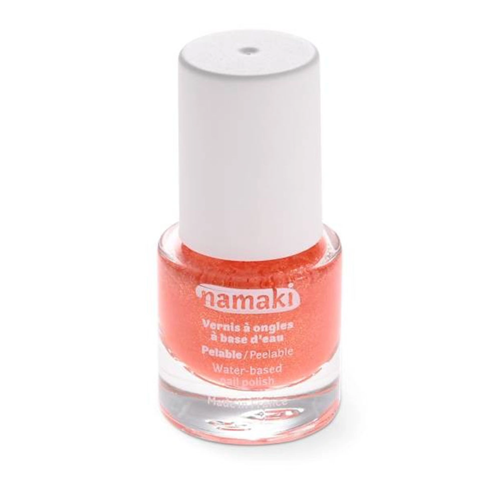 Lakier do paznokci dla dzieci - 24 brokatowy koral | Namaki