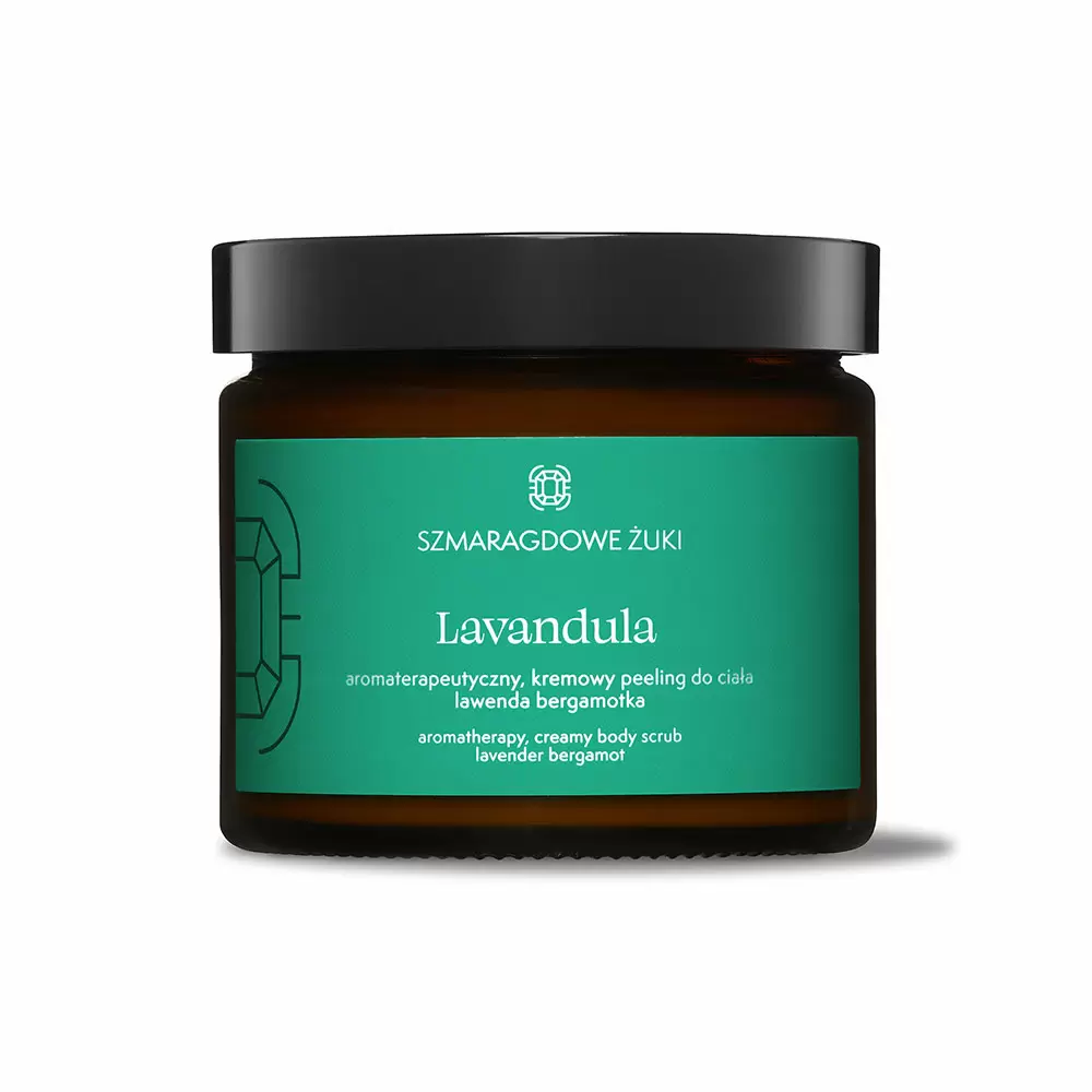 Lavandula aromaterapeutyczny kremowy peeling – lawenda bergamotka | Cetonia | Szmaragdowe Żuki