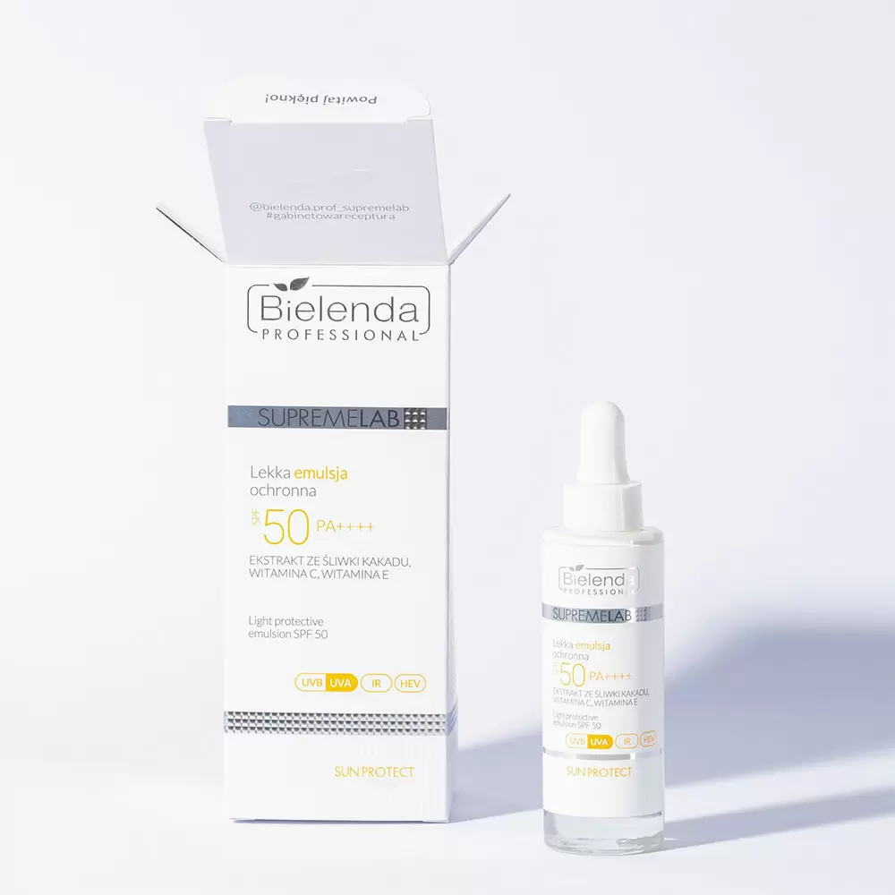 Lekka emulsja ochronna SPF 50 | Bielenda Professional