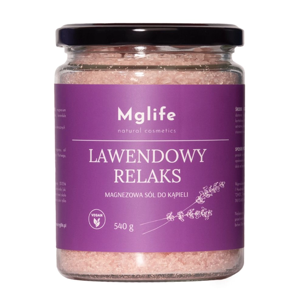 Magnezowa sól do kąpieli Lawendowy Relaks | Mglife