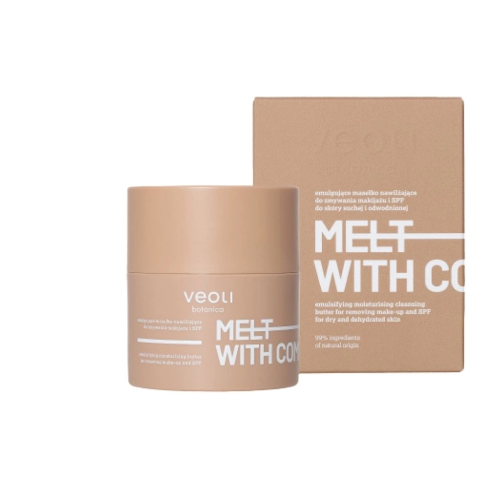 Masełko emulgujące do zmywania makijażu i SPF MELT WITH COMFORT | Veoli Botanica