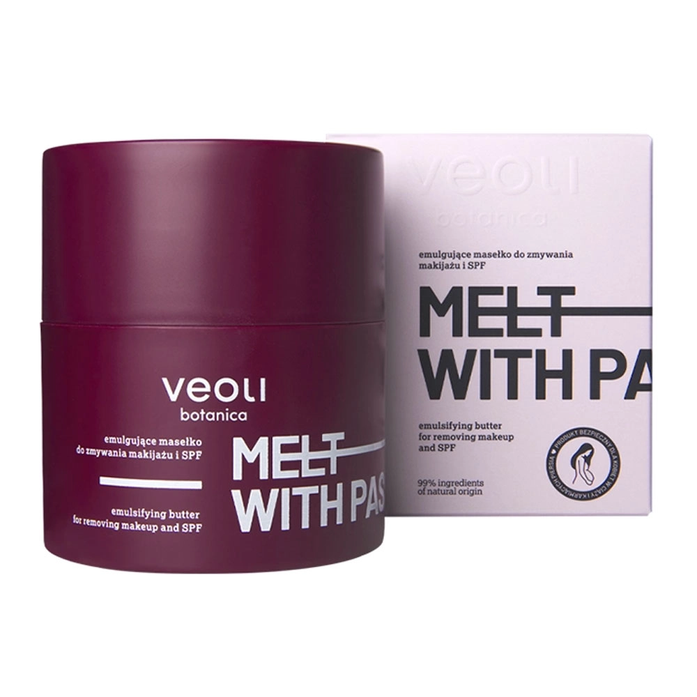 Masełko emulgujące do zmywania makijażu i SPF MELT WITH PASSION | Veoli Botanica