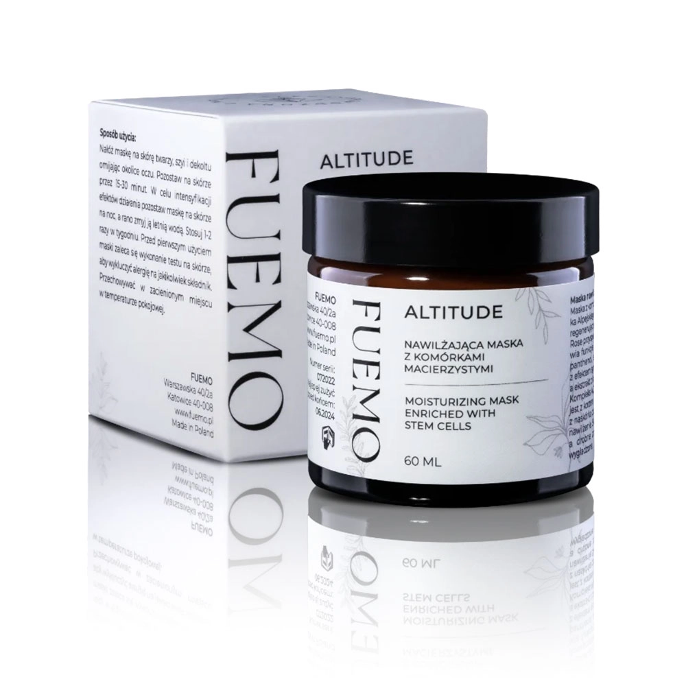 Maska nawilżająca z komórkami macierzystymi Altitude | Fuemo
