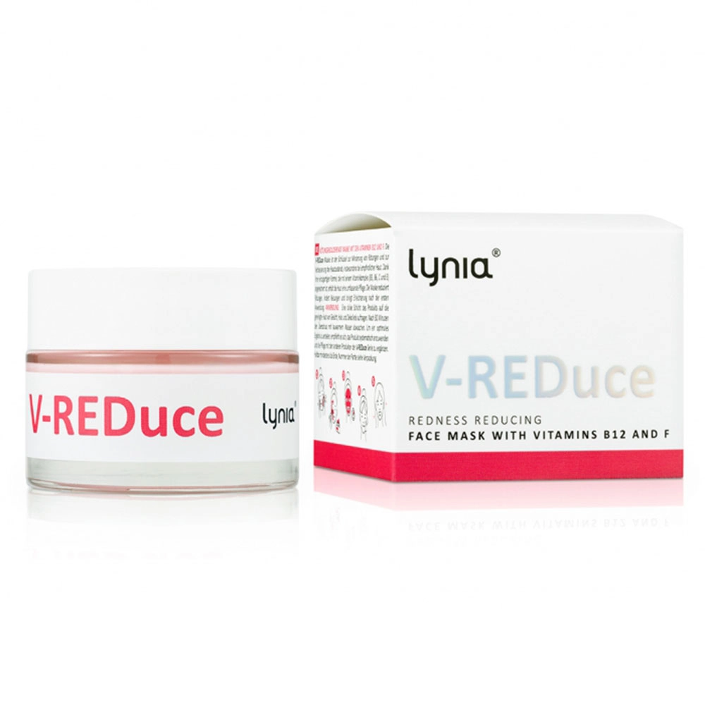 Maska redukująca zaczerwienienia z witaminami B12 i F do twarzy V-REDuce | Lynia