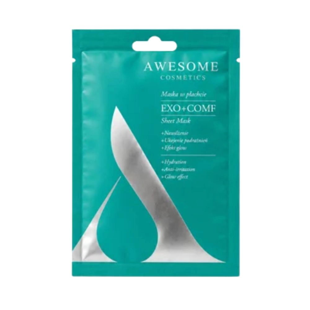 Maska w płacie z egzosomami regenerująca EXO+COMF | Awesome Cosmetics