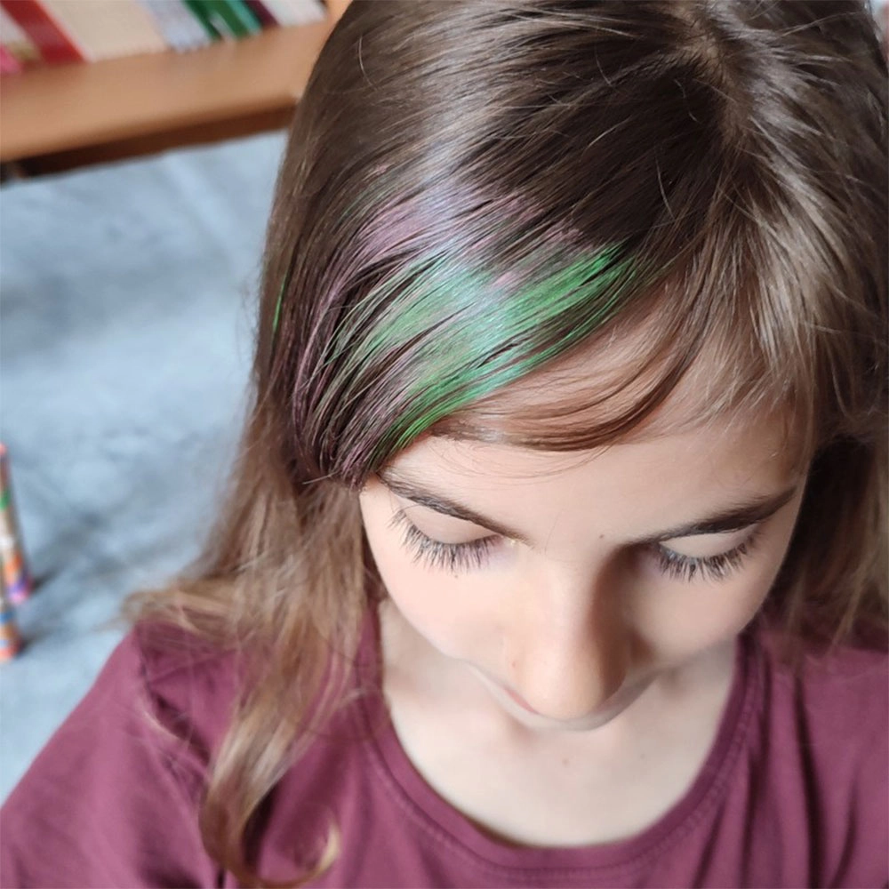 Maskara do malowania włosów - Zielona | Namaki