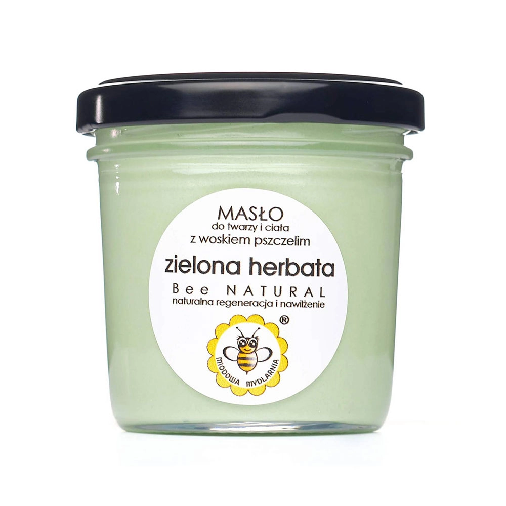 Masło do ciała i twarzy Zielona Herbata | Miodowa Mydlarnia