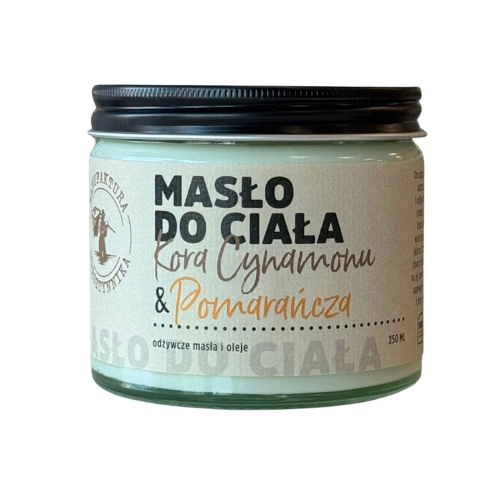 Masło do ciała Kora cynamonu i Pomarańcza | Manufaktura Bursztynnika