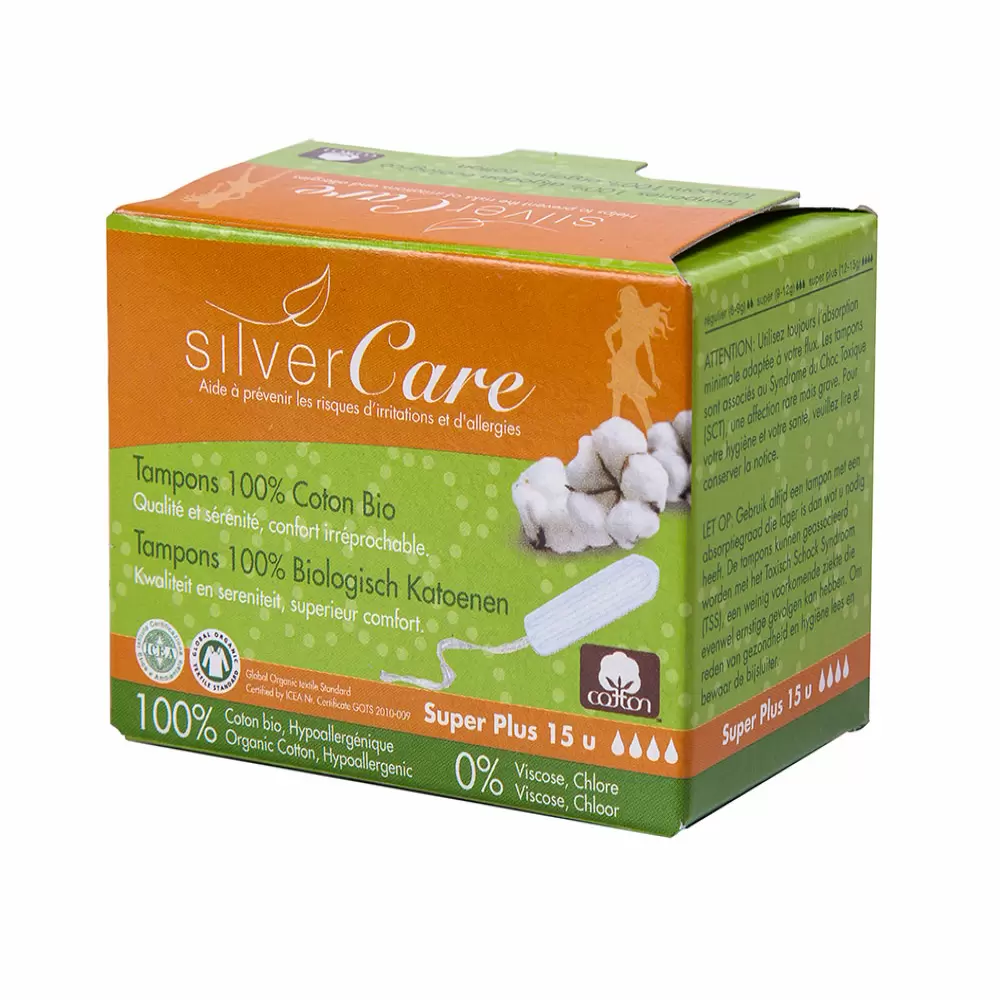 Tampony bez aplikatora Super plus Silver Care | Masmi