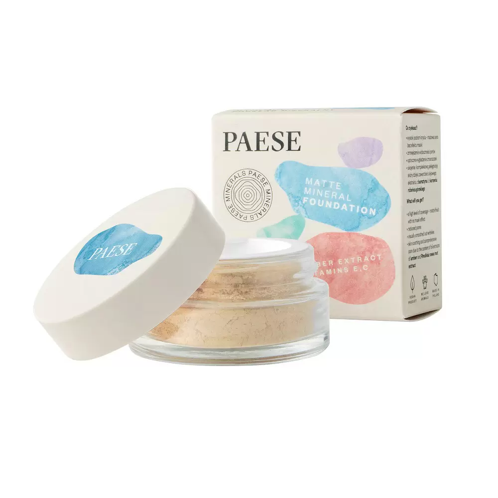 Matujący podkład mineralny PAESE MINERALS | PAESE