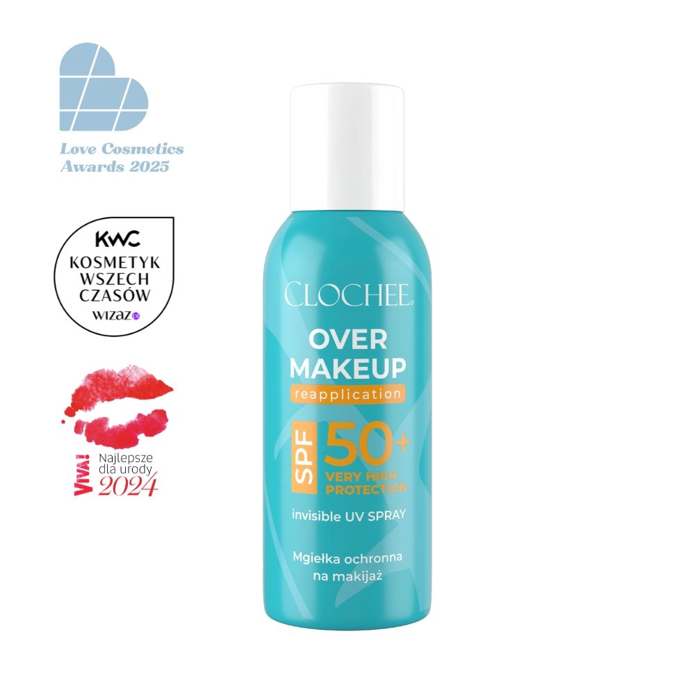 Mgiełka ochronna na makijaż SPF 50+ | Clochee