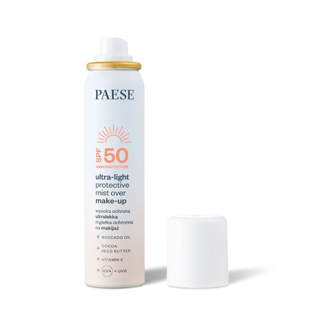 Mgiełka ochronna SPF50 na makijaż | PAESE