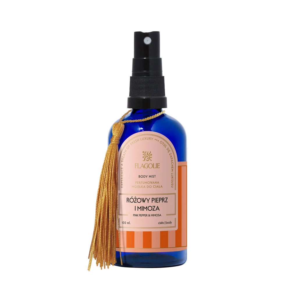 Mgiełka perfumowana do ciała Różowy pieprz Mimoza | Flagolie