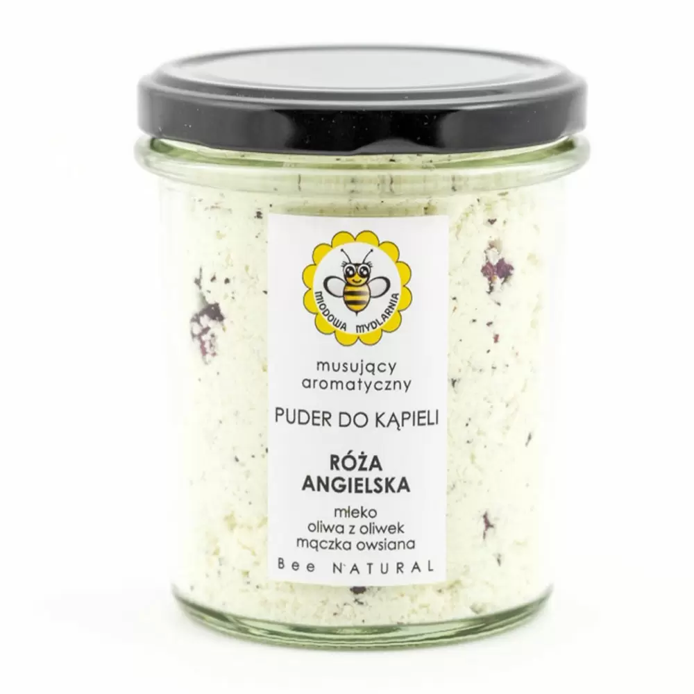 Puder do kąpieli Róża Angielska | Miodowa Mydlarnia