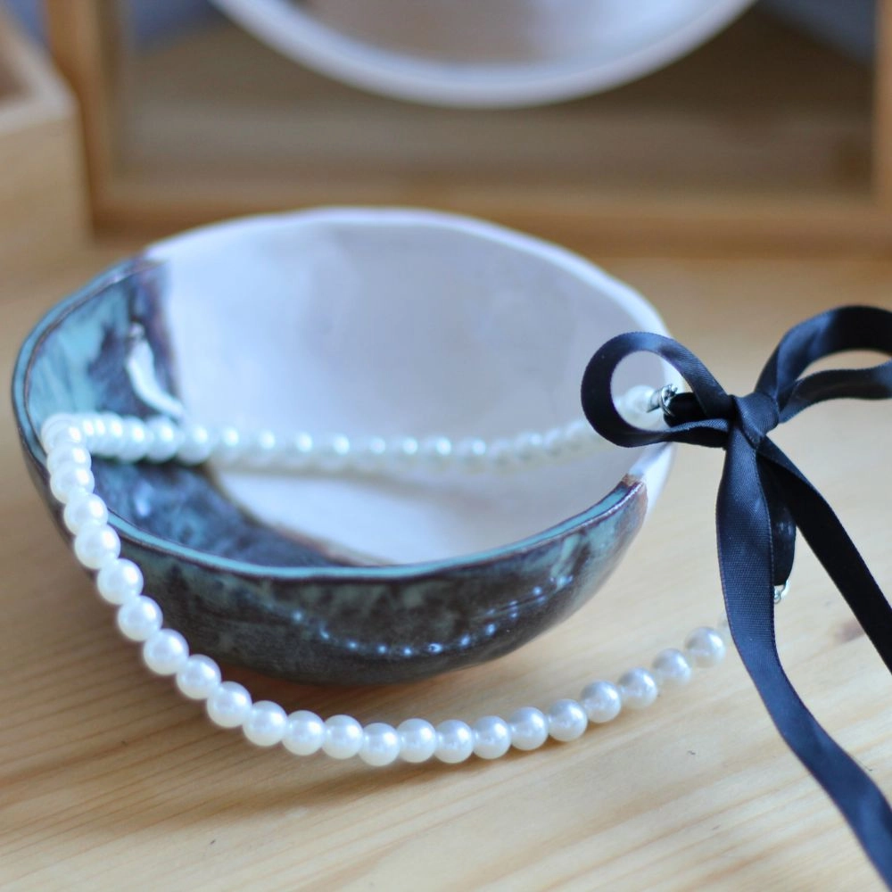 Miseczka Ceramiczna - granat i beż | Senua