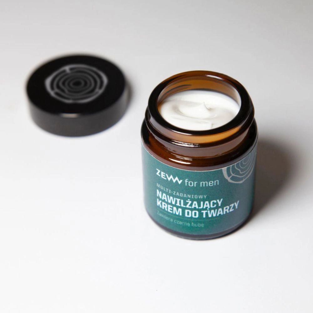Multi-zadaniowy nawilżający krem do twarzy z czarną hubą | ZEW for men