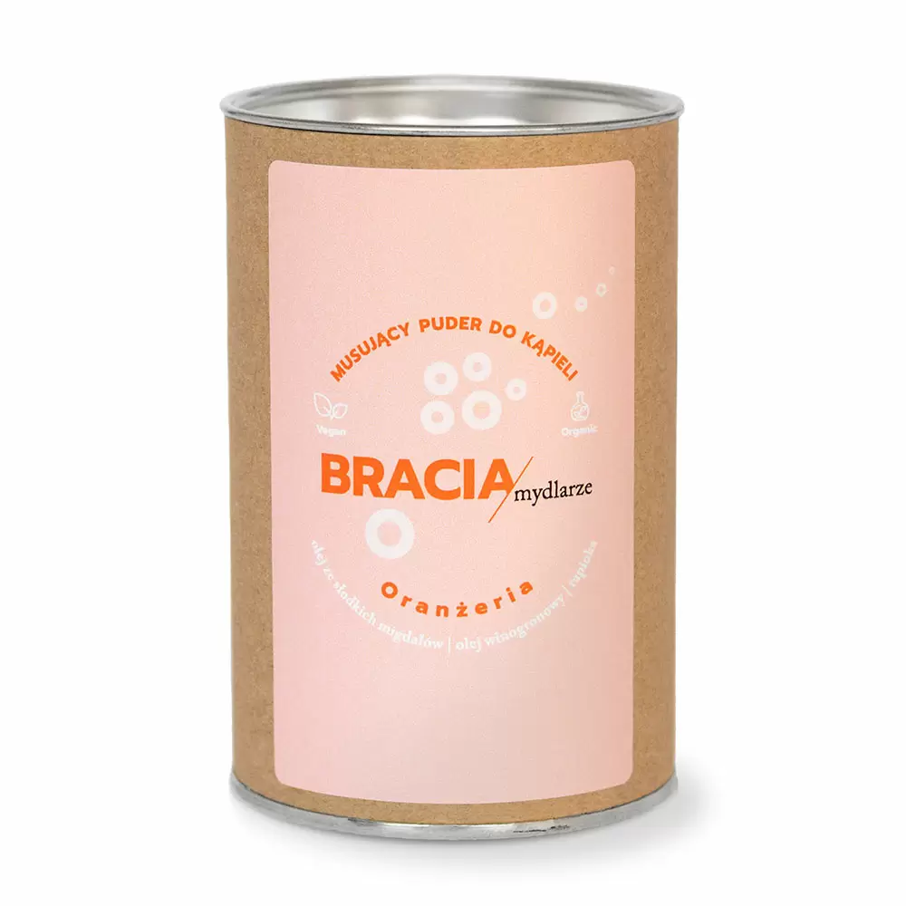 Musujący puder do kąpieli Oranżeria | Bracia Mydlarze