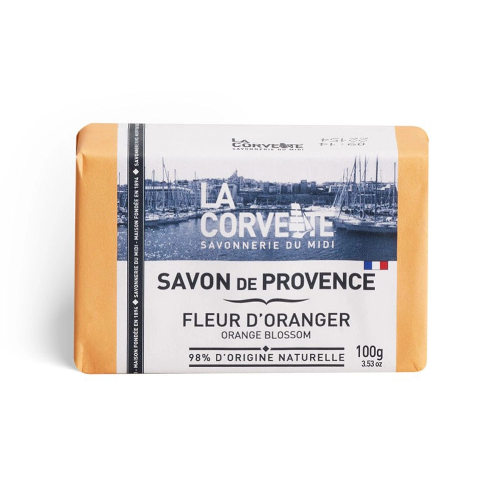 Mydło marsylskie w kostce - Kwiat pomarańczy | La Corvette