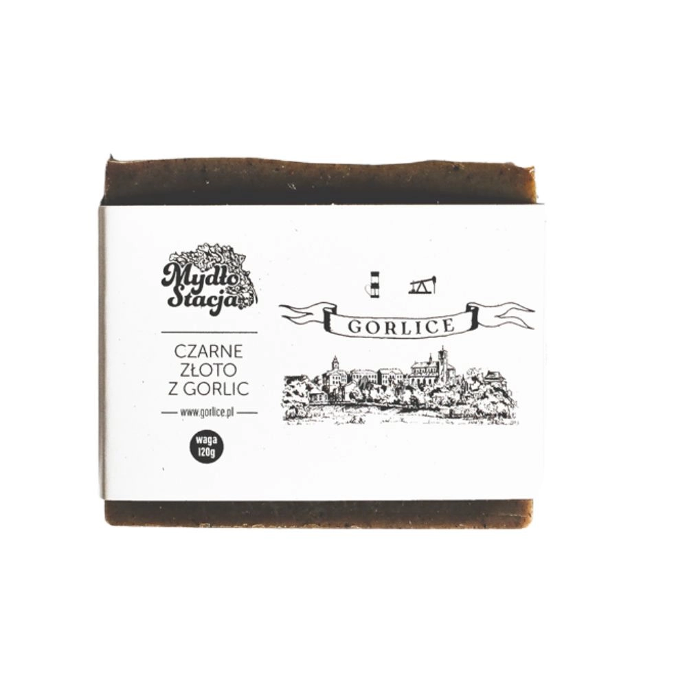 Mydło naturalne Czarne Złoto z Gorlic | Mydło Stacja