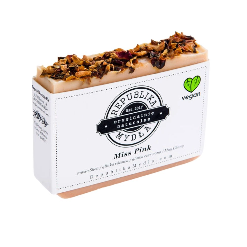 Mydło z różową glinką Miss Pink | Republika Mydła