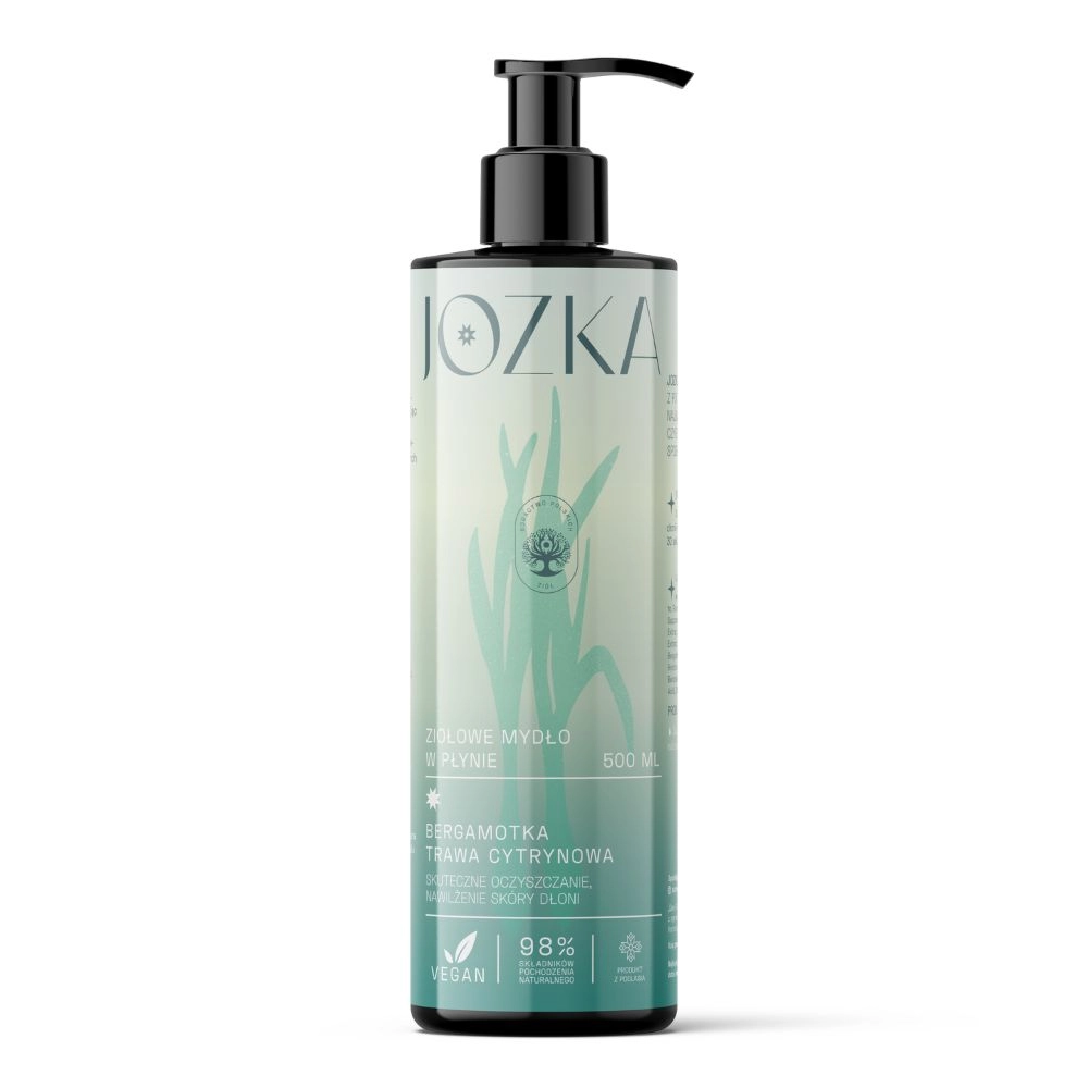 Mydło ziołowe w płynie Bergamotka Trawa cytrynowa | Jozka