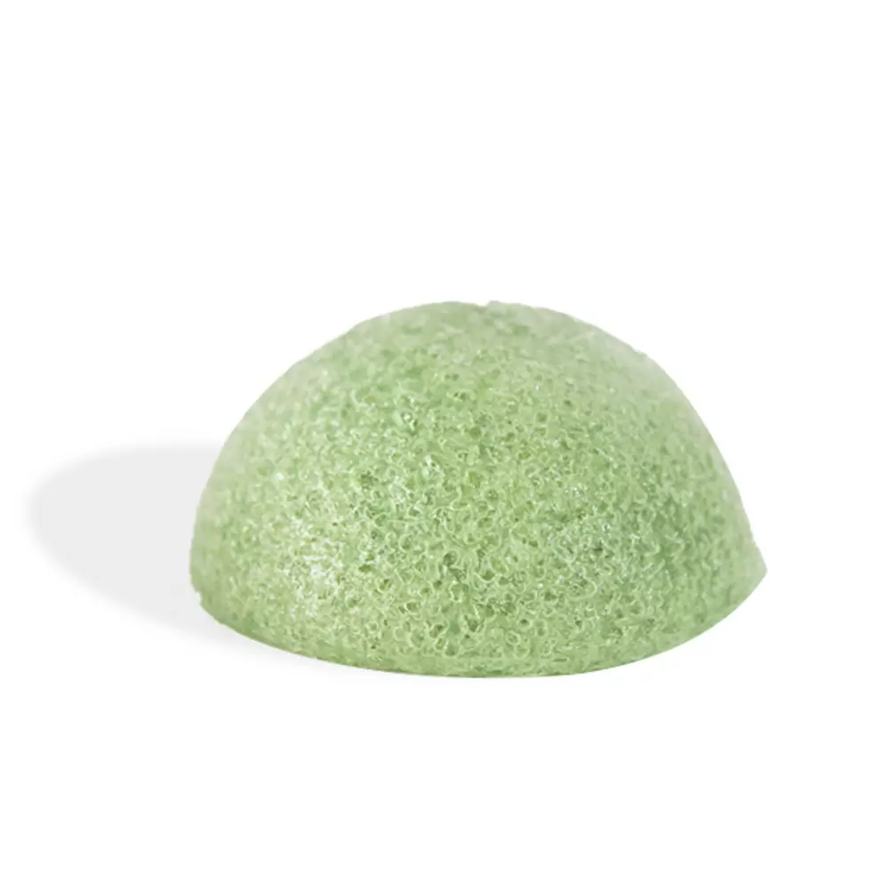 Naturalna Gąbka Konjac do mycia twarzy z zieloną herbatą | Mohani