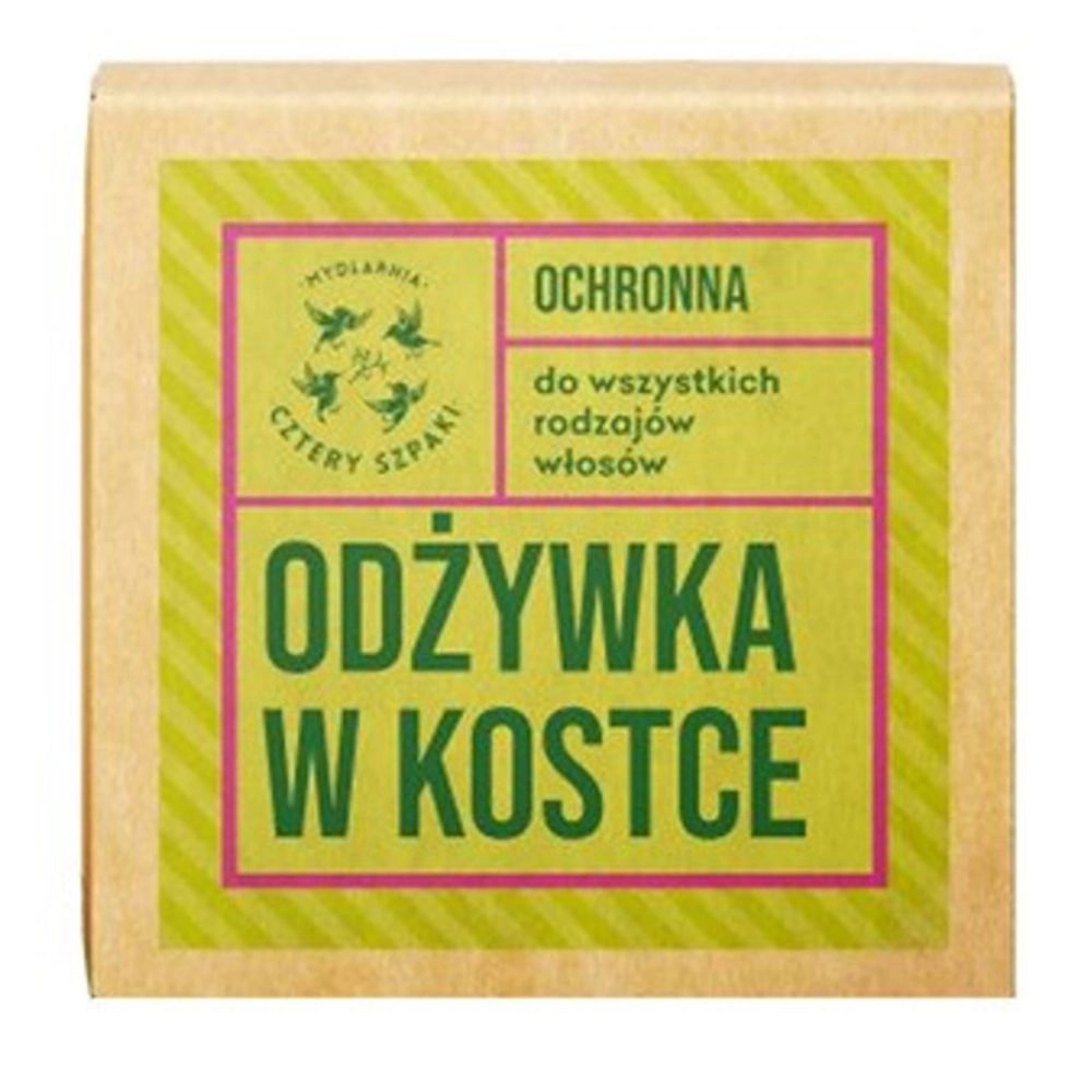 Odżywka do włosów w kostce Leśna Róża - ochronna | Cztery Szpaki