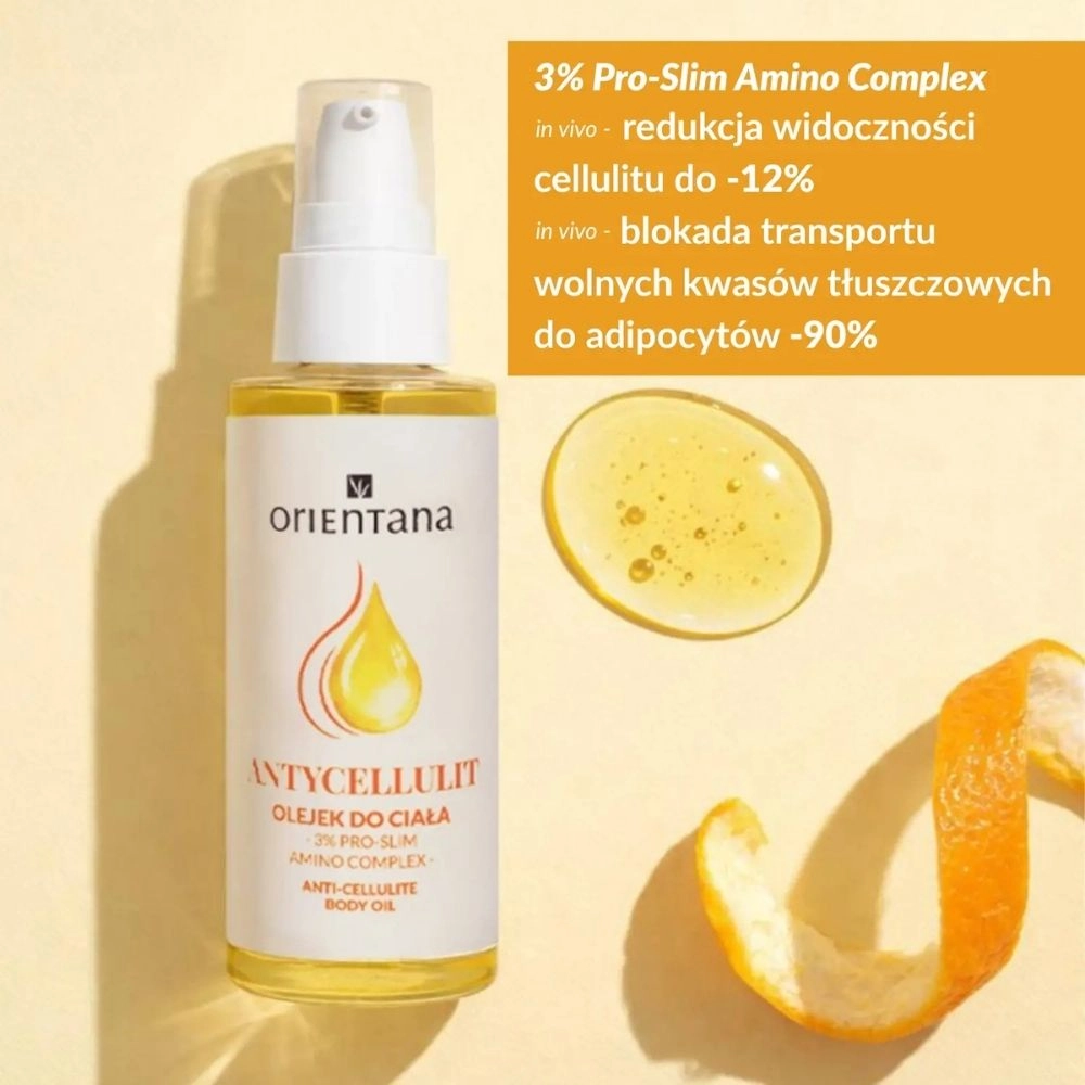 Olejek antycellulitowy do ciała 3% PRO-SLIM AMINO COMPLEX | Orientana